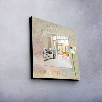 Dekorspegel 50x50 cm - Flerfärgad - Inredning - Spegel - Väggspegel