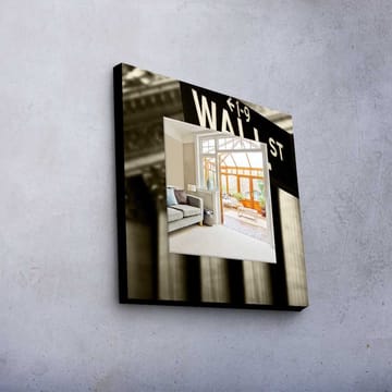 Dekorspegel 50x50 cm - Flerfärgad - Inredning - Spegel - Väggspegel