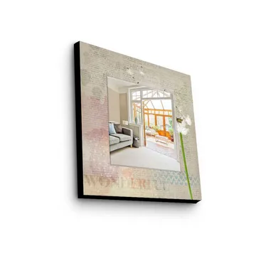 Dekorspegel 50x50 cm - Flerfärgad - Inredning - Spegel - Väggspegel