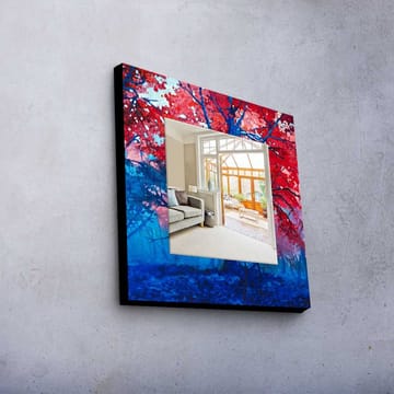 Dekorspegel 50x50 cm - Flerfärgad - Inredning - Spegel - Väggspegel