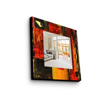 Dekorspegel 50x50 cm - Flerfärgad - Inredning - Spegel - Väggspegel