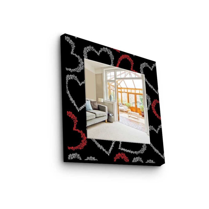 Dekorspegel 50x50 cm, Flerfärgad