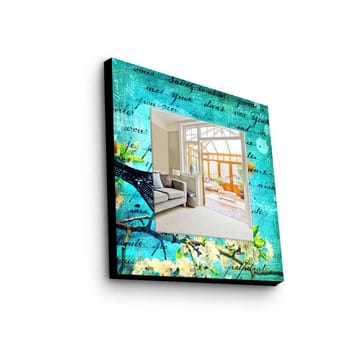 Dekorspegel 50x50 cm - Flerfärgad - Inredning - Spegel - Väggspegel