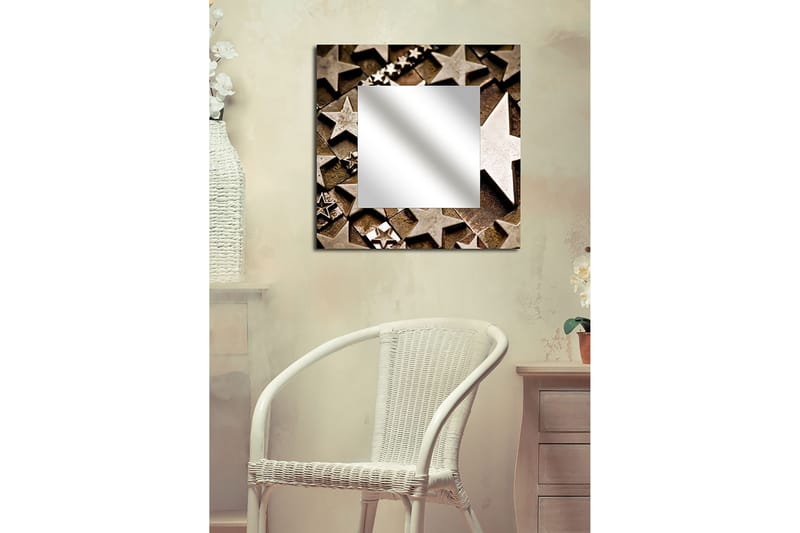 Dekorspegel Krasnaja 50x50 cm Christmas - Plexiglas/Flerfärgad - Inredning - Spegel - Väggspegel