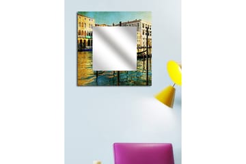 Dekorspegel Krasnaja 50x50 cm City - Plexiglas/Flerfärgad - Inredning - Spegel - Väggspegel