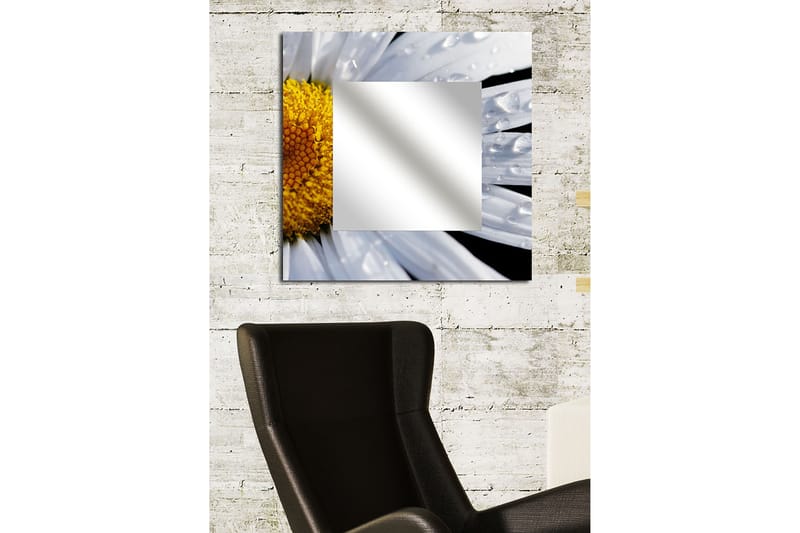 Dekorspegel Krasnaja 50x50 cm Flowers - Plexiglas/Flerfärgad - Hallspegel - Väggspegel