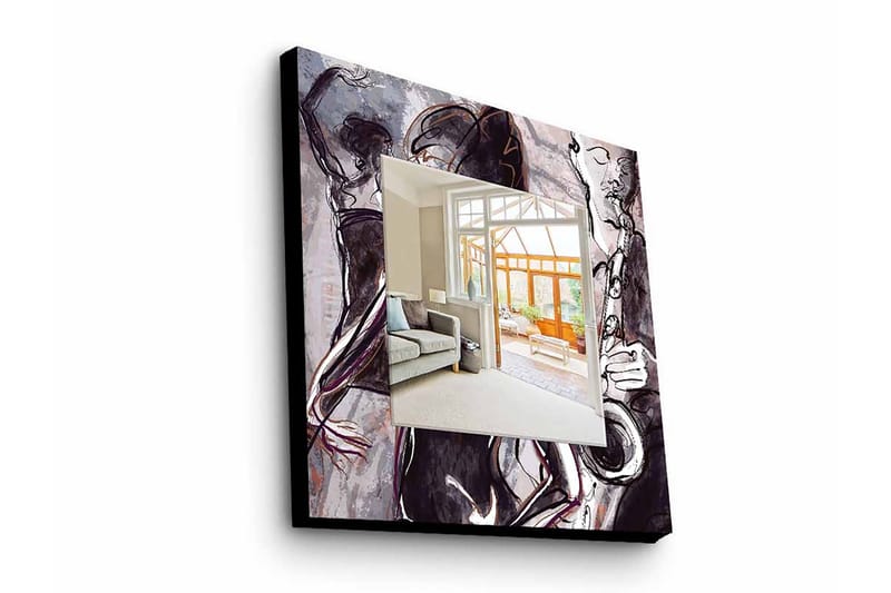 Dekorspegel Krasnaja 50x50 cm Young - Plexiglas/Flerfärgad - Inredning - Spegel - Väggspegel