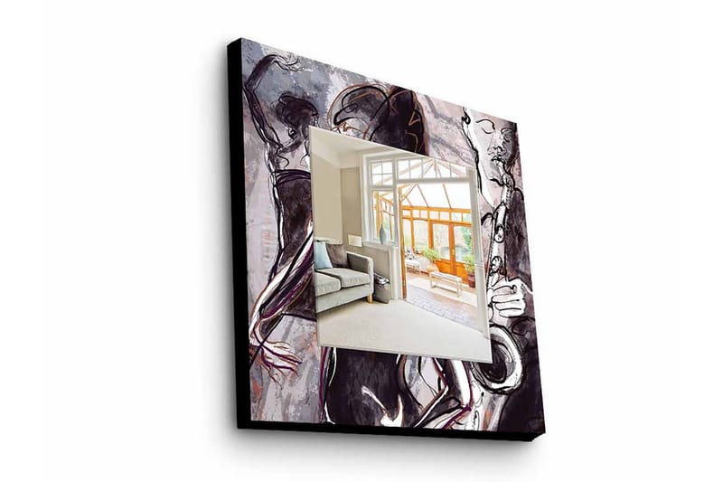 Dekorspegel Krasnaja 50x50 cm Young - Plexiglas/Flerfärgad - Hallspegel - Väggspegel
