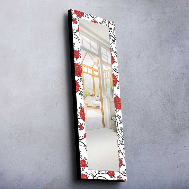 Dekorspegel Kytlym 40x120 cm Christmas - Spegelglas/Tyg/Flerfärgad - Inredning - Spegel - Väggspegel