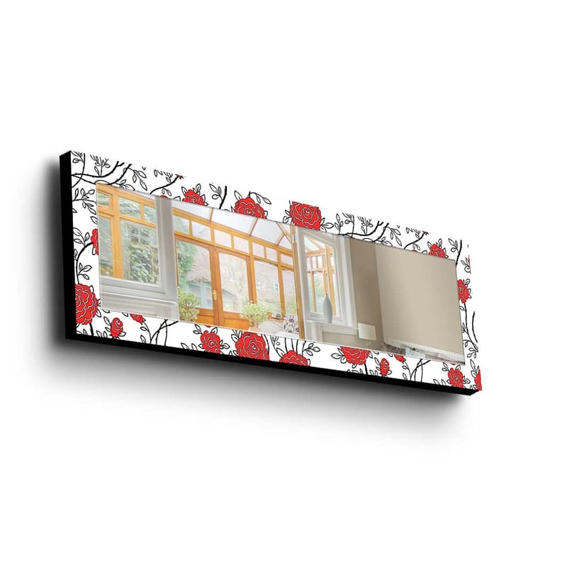 Dekorspegel Kytlym 40x120 cm Christmas - Spegelglas/Tyg/Flerfärgad - Hallspegel - Väggspegel