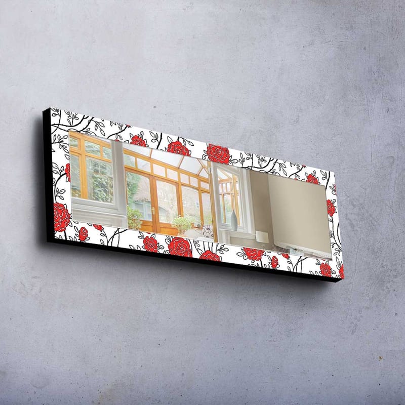 Dekorspegel Kytlym 40x120 cm Christmas - Spegelglas/Tyg/Flerfärgad - Inredning - Spegel - Väggspegel