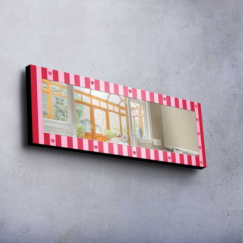 Dekorspegel Kytlym 40x120 cm Christmas - Spegelglas/Tyg/Flerfärgad - Inredning - Spegel - Väggspegel