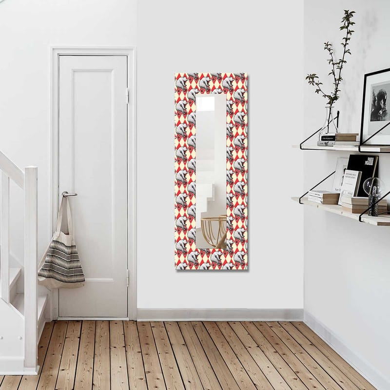 Dekorspegel Petjora 40x120 cm Christmas - Canvas/Flerfärgad - Inredning - Spegel - Väggspegel