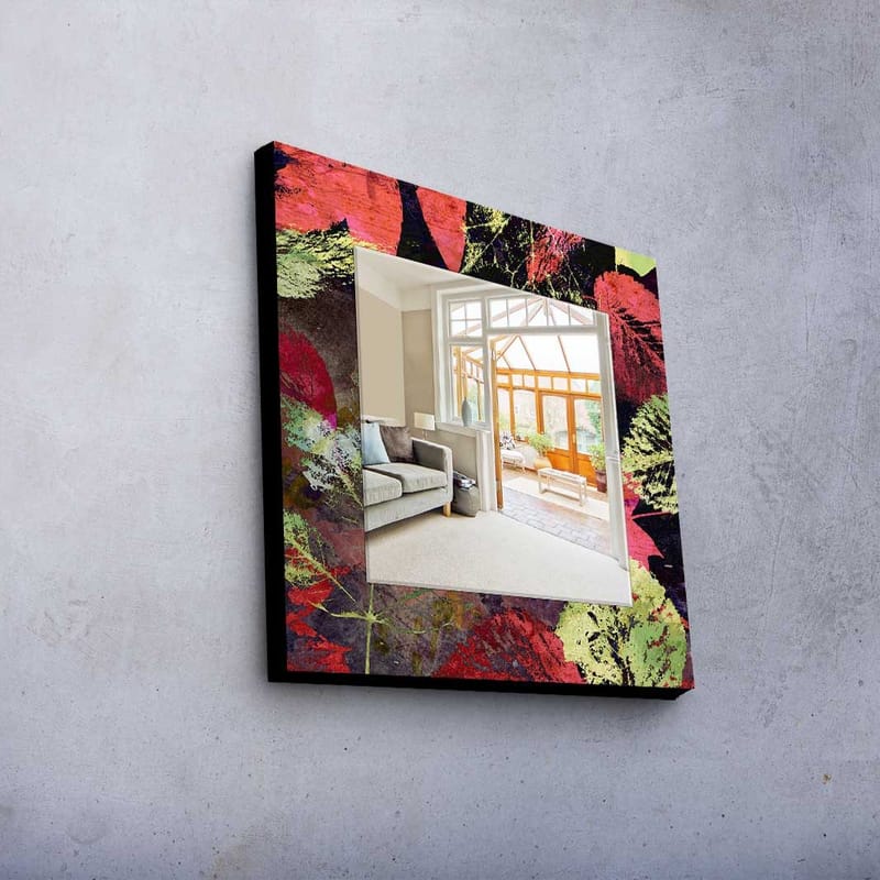 Denisova Dekorspegel 50x50 cm Christmas - Spegelglas/Tyg/Flerfärgad - Inredning - Spegel - Väggspegel