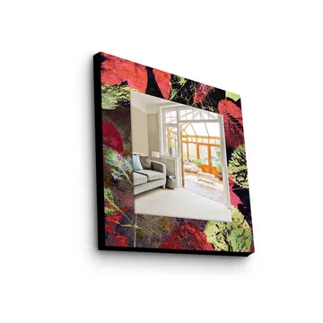 Denisova Dekorspegel 50x50 cm Christmas - Spegelglas/Tyg/Flerfärgad - Inredning - Spegel - Väggspegel