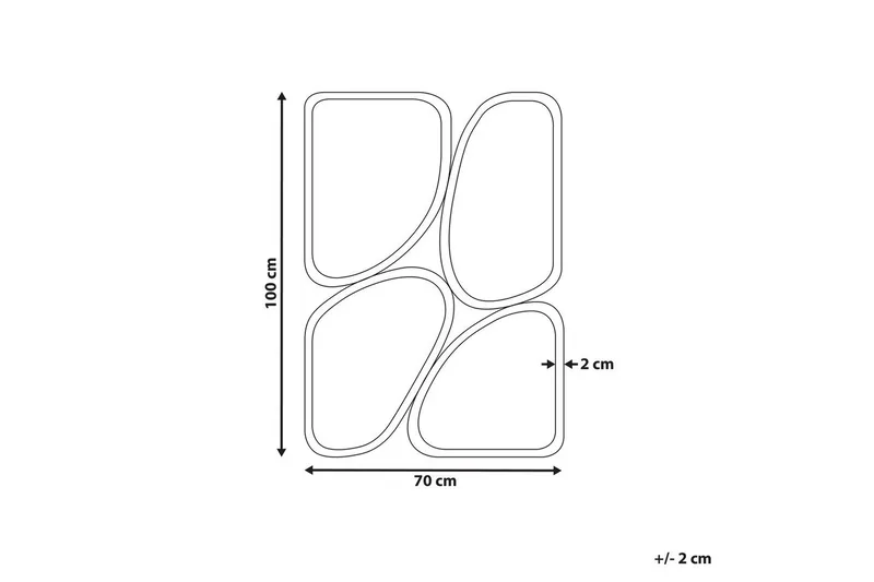 Väggspegel Diancey - Inredning - Spegel - Hallspegel