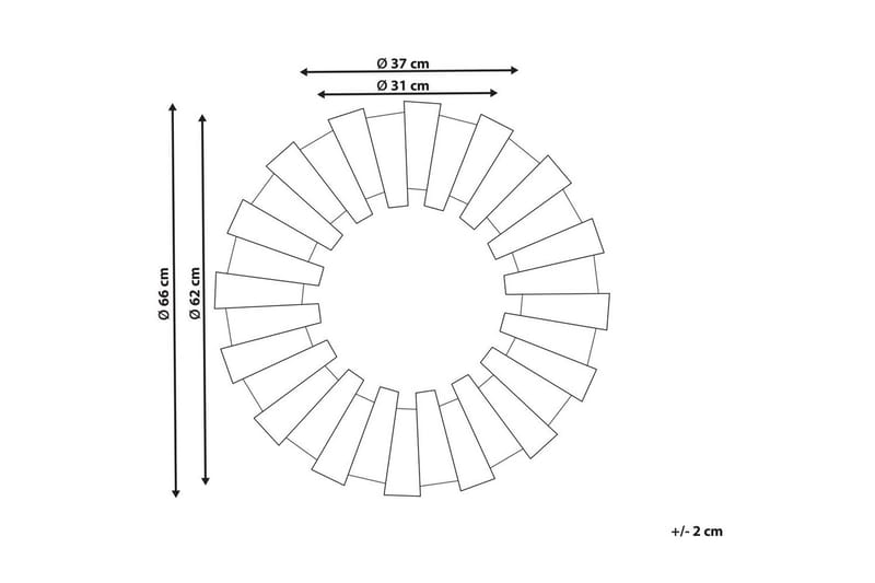 Väggspegel Ecatepec - Inredning - Spegel - Hallspegel