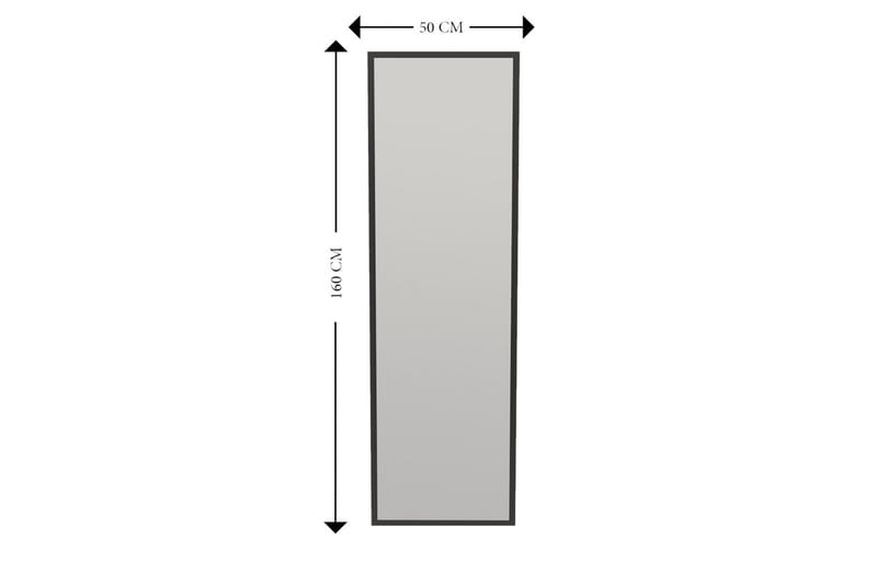 Falesia Spegel 50 cm Rektangulär - Svart - Inredning - Spegel - Väggspegel