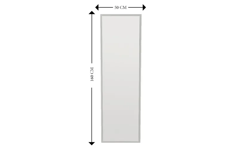 Falesia Spegel 50 cm Rektangulär - Vit - Inredning - Spegel - Väggspegel