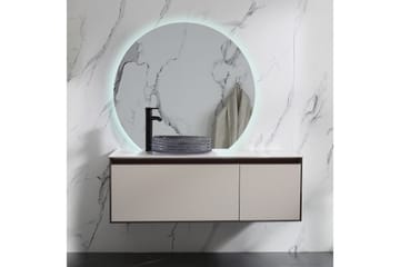 Felicia Spegel med LED-belysning Rund 80 cm Silver - Lyfco - Inredning - Spegel - Väggspegel