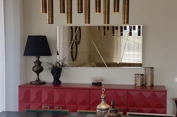 Fellwock Dekorationsspegel 62 cm - Silver - Inredning - Spegel - Väggspegel