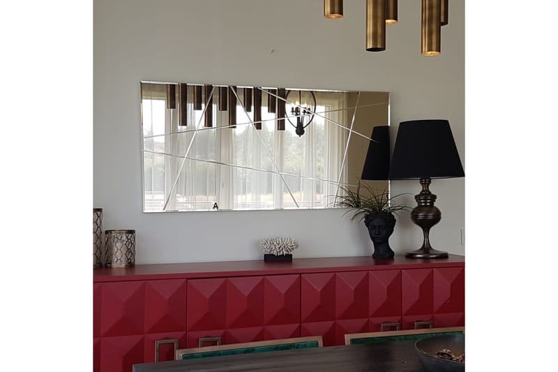 Fellwock Dekorationsspegel 62 cm - Silver - Inredning - Spegel - Väggspegel