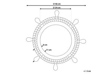 Väggspegel Gormaz - Inredning - Spegel - Hallspegel