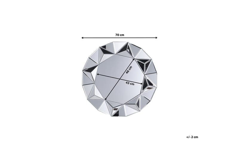 Habay Spegel 70 cm - Silver - Inredning - Spegel - Väggspegel