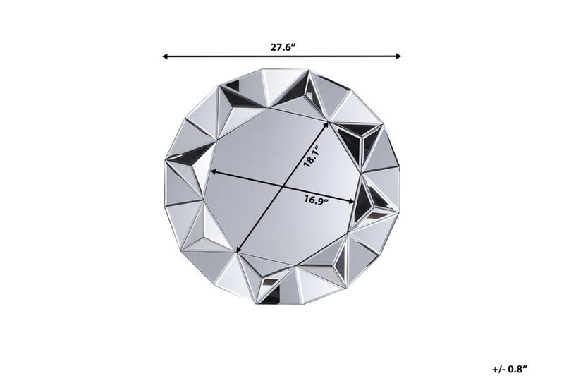 Habay Spegel 70 cm - Silver - Inredning - Spegel - Väggspegel