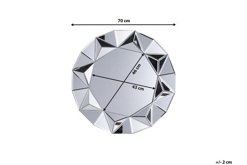 Habay Spegel 70 cm - Silver - Inredning - Spegel - Väggspegel