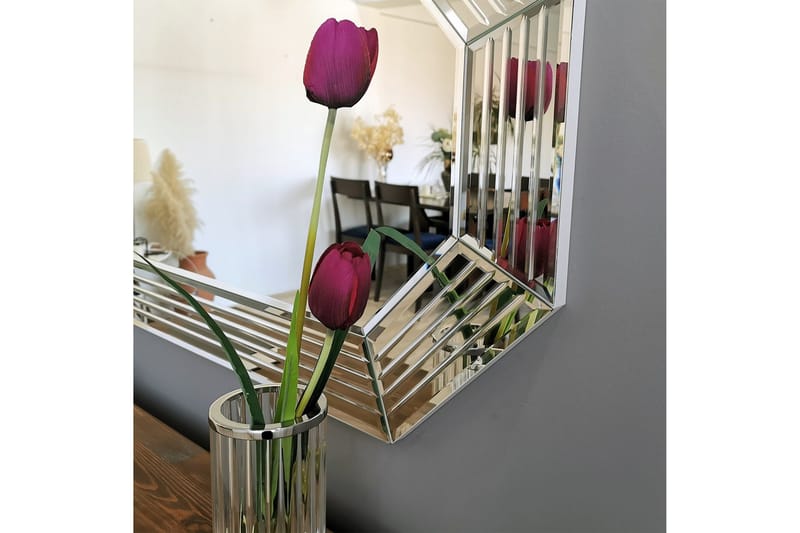 Hacher Dekorationsspegel 60 cm - Silver - Inredning - Spegel - Väggspegel