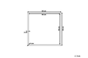 Henneberg Spegel 50x50 cm - Svart - Inredning - Spegel - Väggspegel