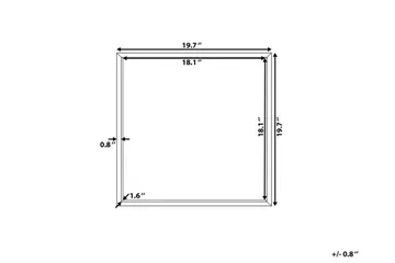 Henneberg Spegel 50x50 cm - Svart - Inredning - Spegel - Väggspegel