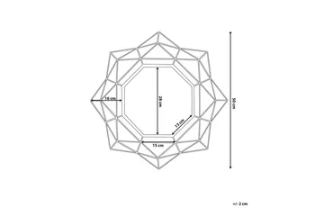 Hillion Spegel 50 cm - Guld - Inredning - Spegel - Väggspegel
