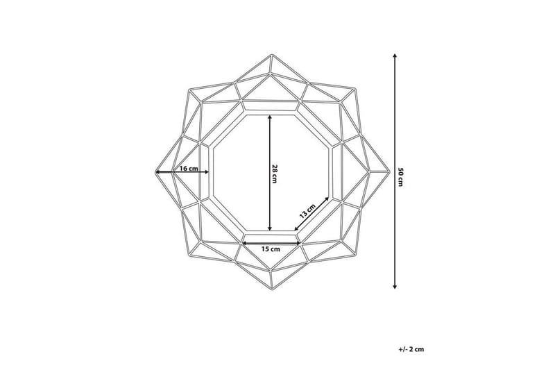 Hillion Spegel 50 cm - Guld - Inredning - Spegel - Väggspegel