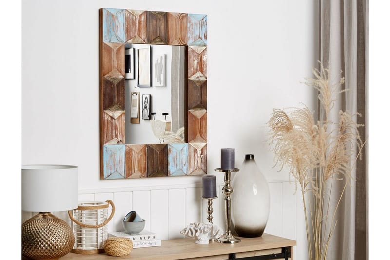 Hizote Spegel 63x90 cm - Flerfärgad - Inredning - Spegel - Väggspegel