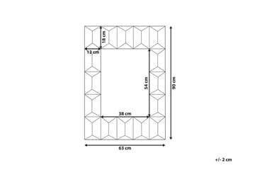 Hizote Spegel 63x90 cm - Flerfärgad - Inredning - Spegel - Väggspegel