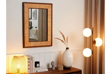 Iguala Spegel 54x74 cm - Ljust Trä - Inredning - Spegel - Väggspegel