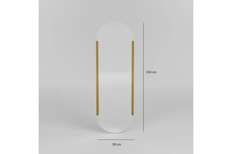 Ingang Spegel 50 cm Rektangulär - Guld - Inredning - Spegel - Väggspegel