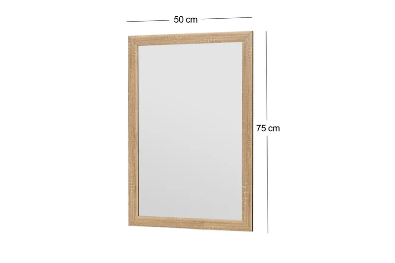 Iuydu Spegel 50 cm Rektangulär - Trä/Natur - Inredning - Spegel - Väggspegel
