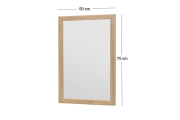 Iuydu Spegel 50 cm Rektangulär - Trä/Natur - Inredning - Spegel - Väggspegel