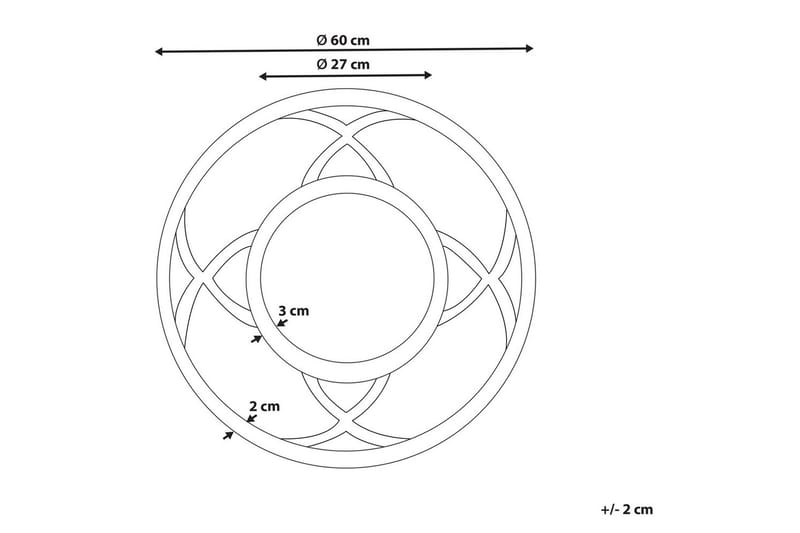 Väggspegel Iztapalapa - Inredning - Spegel - Hallspegel