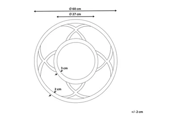 Väggspegel Iztapalapa - Inredning - Spegel - Hallspegel