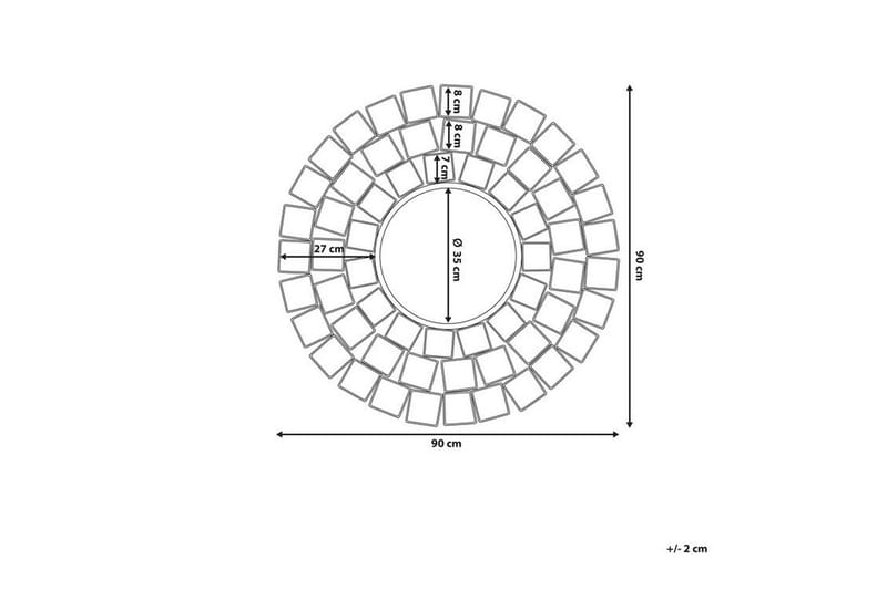 Labrit Spegel 90 cm - Guld - Inredning - Spegel - Väggspegel
