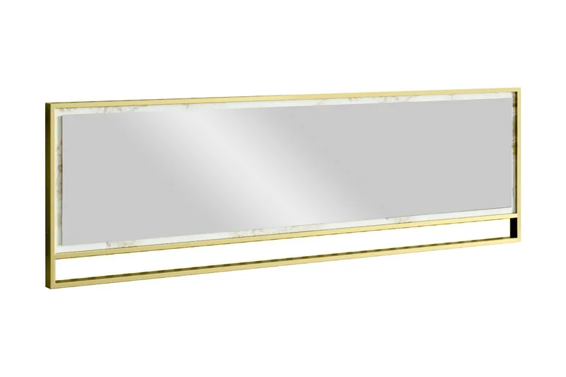 Lachasity Spegel 122 cm - Guld|Vit - Inredning - Spegel - Väggspegel
