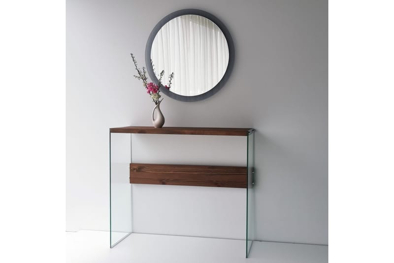 Lepinas Väggspegel Rund 65 cm - Grå/Härdat Glas - Inredning - Spegel - Väggspegel