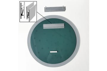 Lepinas Väggspegel Rund 65 cm - Grå/Härdat Glas - Inredning - Spegel - Väggspegel