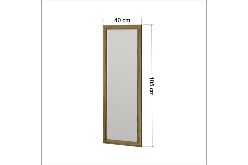 Lipa Spegel 40 cm Rektangulär - Trä/Natur - Inredning - Spegel - Väggspegel