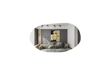 Lopi Spegel 52 cm Asymmetrisk - Svart - Inredning - Spegel - Väggspegel