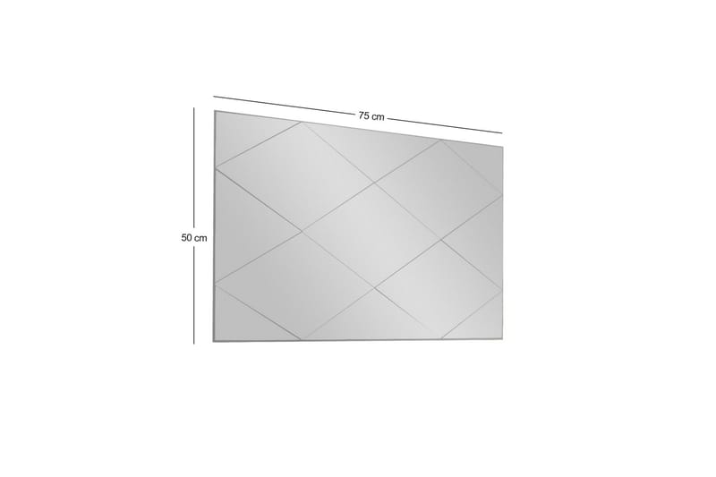 Lossa Spegel 50 cm Rektangulär - Vit - Inredning - Spegel - Väggspegel